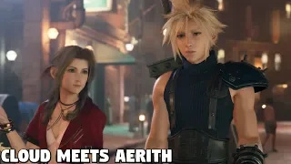 Final Fantasy 7 REMAKE - Cloud meets Aerith