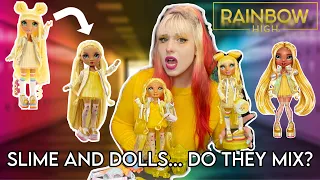 SLIME Dolls, Pets, & Fashion Packs?! Rainbow High Sunny Madison Rainbow World Doll Review & Unboxing