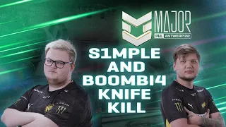 s1mple and Boombl4 knife kill | NaVi vs G2 | PGL Major Antwerp