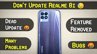 Don't Update Realme 8i | Realme 8i F.13 New Latest Update | Realme 8i Realme Ui 4.0 Update Review
