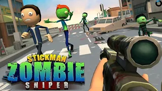 Stickman Sniper : Scary Zombies Android Gameplay HD