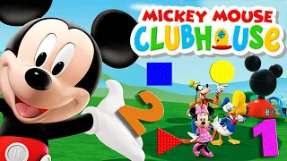 Mickey Mouse Clubhouse Toddlers Learn Colors, Shapes & Numbers  Kids Educational Disney Compilation