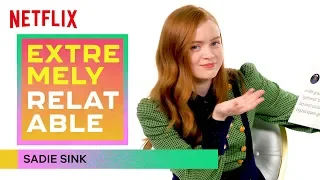 Stranger Things' Sadie Sink Gives Break Up Advice | Extremely Relatable | Netflix