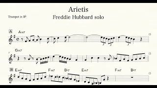 【Arietis】 Freddie Hubbard  Trumpet solo (Transcription) inB♭
