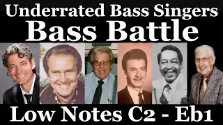 Bass Battle of Underrated Singers. Low notes only (C2-Eb1)