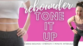 Rebounder Workout STRENGTH ➡️1 Min INTERVALS Cardio+ Strength➡️ Full Body Workout