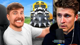 Train vs Lamborghini | Ludwig Reacts