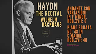 Haydn - Andante con Variazioni, Piano Sonata No. 48 (reference recording: Wilhlem Backhaus)