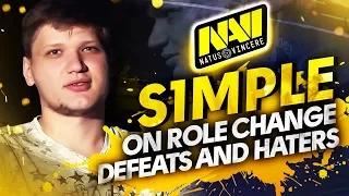 NAVI s1mple on role change, defeats and haters