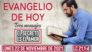 Evangelio de hoy Lunes 22 de Noviembre (Lc 21,1-4) | (Tres Mensajes) Wilson Tamayo