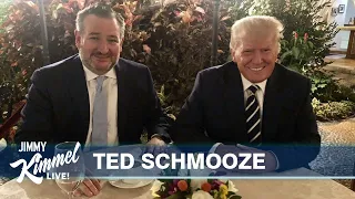 Sweaty Teddy Has Dinner with Donny & Facebook Upholds Trump Ban