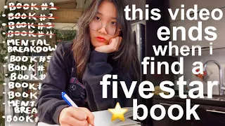 this video ends when i find a FIVE STAR book ⭐️ (after many mental breakdowns)