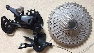 1x11 Shimano Deore M5100 Drivetrain Installing | with 11-42 teeth cassette