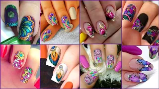 2023 Latest Most Beautiful FABULOUS Trendy Nail Art With Stickers Designs Party Ideas For Girls