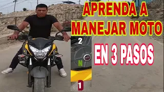 APRENDE A MANEJAR UNA MOTO LINEAL SOLO CON TRES SENCILLOS PASOS (PARTE 1).