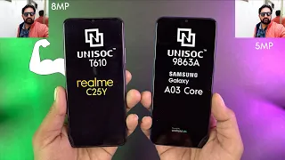 Realme C25Y vs Samsung Galaxy A03 Core