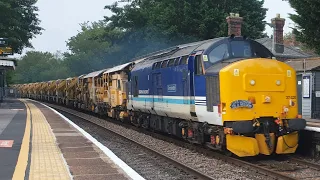 direct rail services class  37 37425 Sir Robert McAlpine/Concrete Bob passes Bramley 02/08/2021