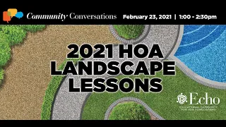 2021 HOA Landscape Lessons