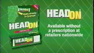 HeadOn - ActivOn - FirstOn  - Topical Pain Relief  - Headache Commercial (2007)