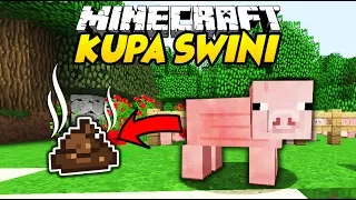 KUPA ŚWINI W MINECRAFT?! || PIG MANURE MINECRAFT MOD!