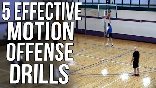 Motion Offense Drill: Teaching Effective Cuts and Movements At Beginning of Season