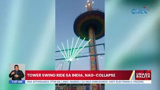 Tower swing ride sa India, nag-collapse | UB