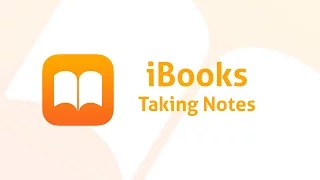 iBooks: Taking Notes
