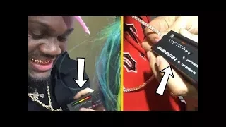 6ix9ine Get exposed by Ugly God for wearing Fake jewelry 😂😂