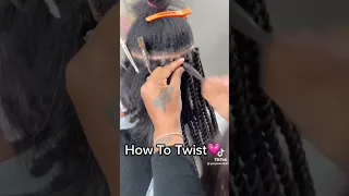 Senegalese Twist tutorial how to make Senegalese Twist #hair #viral