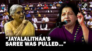 “Jayalalithaa’s saree was pulled…” FM Sitharaman recalls 1989 incident to target DMK in Lok Sabha