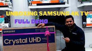 UNBOXING Samsung UHD 4k Tv UA43TU7200 Full Demo in Hindi. #Smart Dost