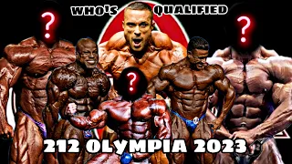 212 Mr. Olympia 2023 Qualified Bodybuilders /  12 Weeks Out  For 2023 Mr. Olympia