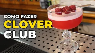 Como fazer o Clover Club - Receita de drink clássico com Gin - Bartender Store