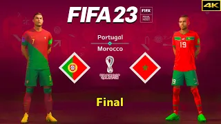 FIFA 23 - PORTUGAL vs. MOROCCO - FIFA World Cup Final - Ronaldo vs. En-Nesyri - PS5™ [4K]