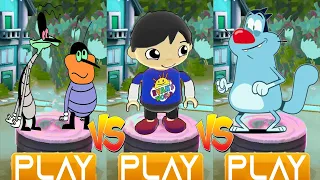 Tag with Blue T-Shirt Ryan vs Oggy and the Cockroaches - Run GamePlay