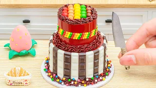 [Sweet Cakery] Best Ever Miniature 2 Tier Rainbow Chocolate Cake Decorating