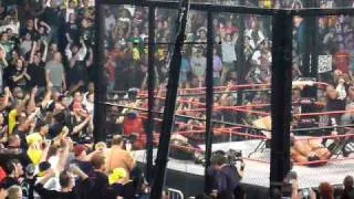 Scott Hall goes through a Table
