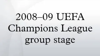 2008–09 UEFA Champions League group stage