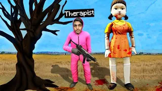 GTA 5 : Adopted By SQUID GAME DOLL  !! MALAYALAM