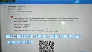 How to solve error code 2000-0511 (Simple tarika) 100% work.#computer #compartilhe