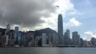 Hong Kong Government Flying Service - Takeoff from Wan Chai Convention Centre