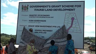 Fijian Prime Minister officiates at the groundbreaking ceremony of new land subdivision