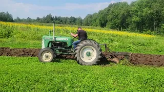 Oliver 550 moldboard plowing