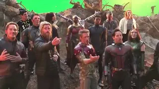Avengers singing Happy Birthday to Thanos ( Josh Brolin)