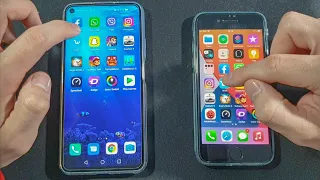 Honor 20 vs Iphone SE 2020 Comparison Speed Test