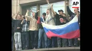 Riots in Moscow following Russia's World Cup defeat