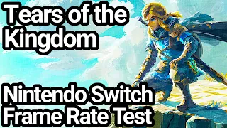 The Legend of Zelda Tears of the Kingdom Switch Frame Rate Test