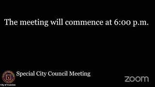 September 6, 2023, Special City Council Meeting