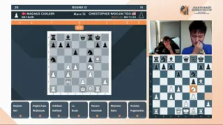 Magnus Carlsen vs Cristopher Yoo | Round 13 | CCT Julius Baer Generation Cup