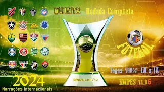 ⚽ Brasileirão 2024 - Rodada 5 Completa - Todos Os Jogos - BMPES 11.06 ⚽